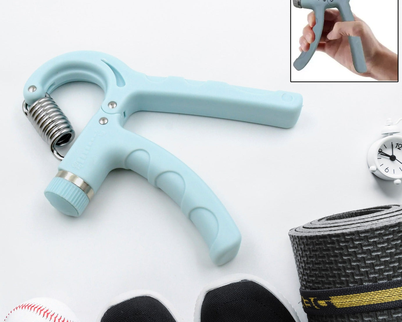 Gym Fitness Hand Grip Men Adjustable Finger Heavy Exerciser Strength for Muscle Recovery Hand Gripper Trainer strengthener (1 Pc)