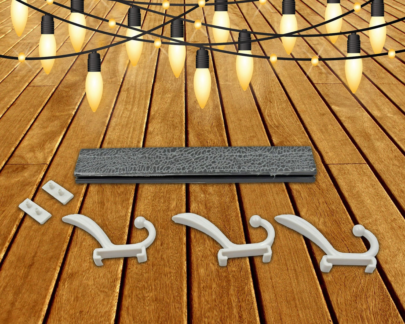 7571 Cloth hanger, Wall Door Hooks Rail for Hanging Clothes for Hanging Hook Rack Rail, Extra Long Coat Hanger Wall Mount for Clothes, Jacket, Hats, 6 Hook