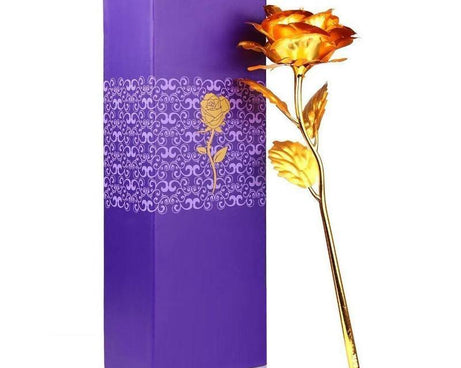 24K gold rose with gift box