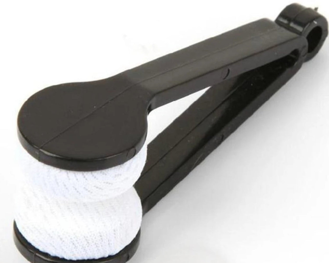Compact spectacles cleaner with microfiber for glasses and sunglasses.
