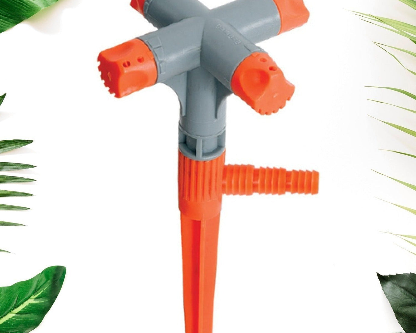 Garden Sprinkler 360° Rotating Adjustable Round 4 Arm Lawn Water Sprinkler for Watering Garden Plants / Pipe Hose Irrigation Yard Water Sprayer