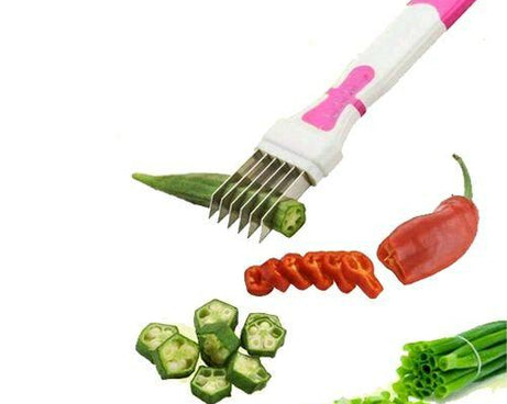 Efficient vegetable negi cutter, kitchen gadget
