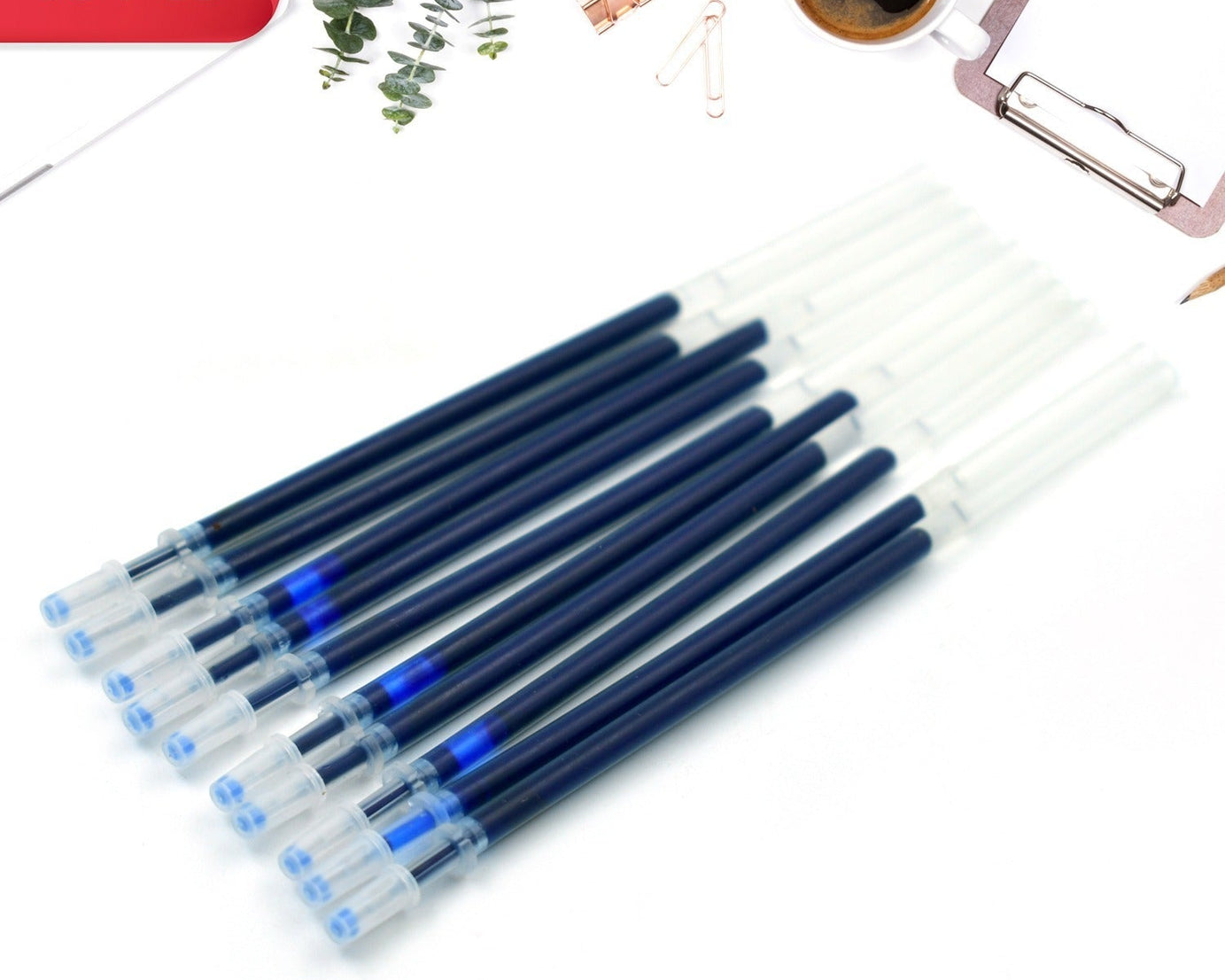 Blue Pen Refill All Round Ball Pen Refill Smooth Writing Pen Refill all Pen Suitable (10 Pc)
