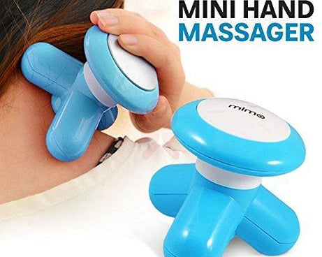 Handheld body massager with ergonomic design for full-body use.