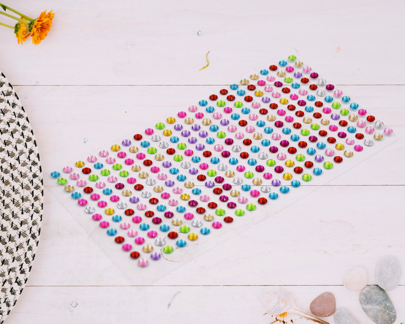 SpaceSelf Adhesive Multi Size Shaped Shining Stones Crystals Stickers For Art & Craft, Mobile Phone Decoration, Jewelery Making, School Projects, Creative Work