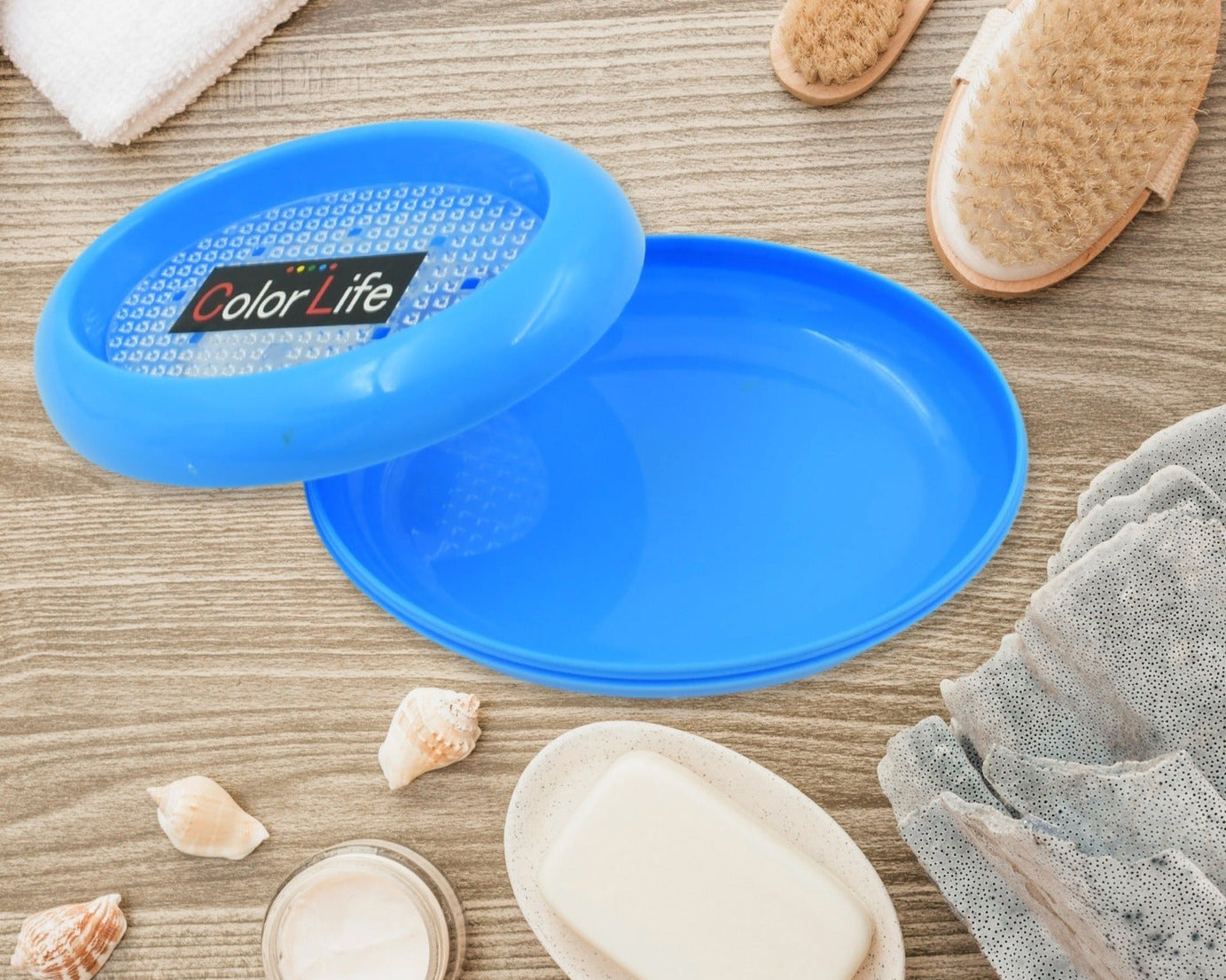 Bathroom Accessories Plastic Soap Case / Soap Dish / Soap Stand, Plastic Soap Case Soap Holder Soap Dish For Bathroom Kitchen Sink (Oval / Heart Shape Soap case / 1 pc )