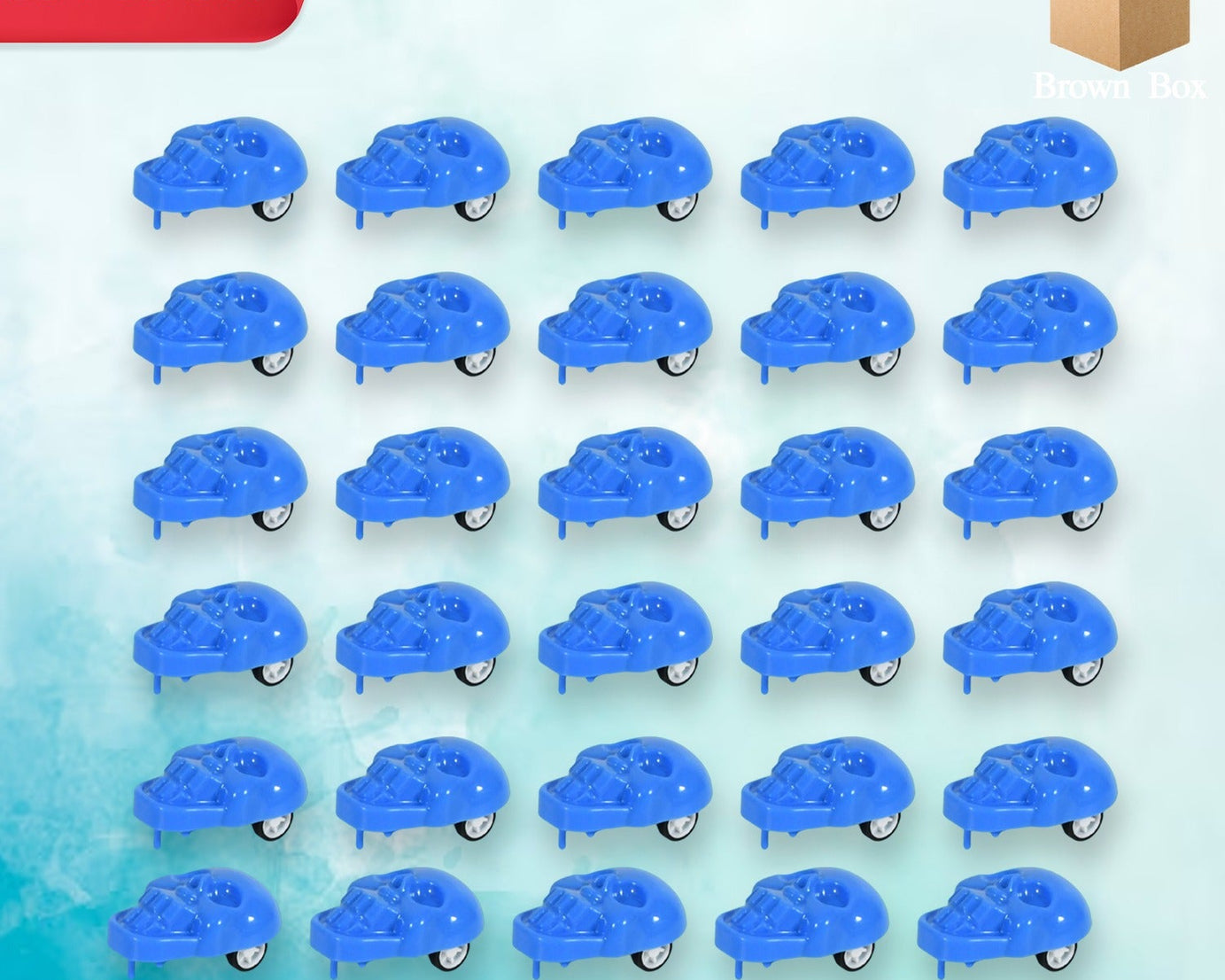 Pull Back Skull Toy, Small DIY Pull Back Skull Toy For Kids (30 Pc Set)