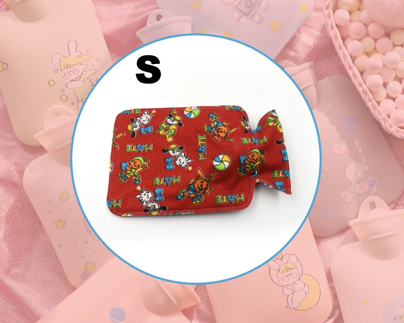 Hot water heating pad bag for personal care and pain relief.