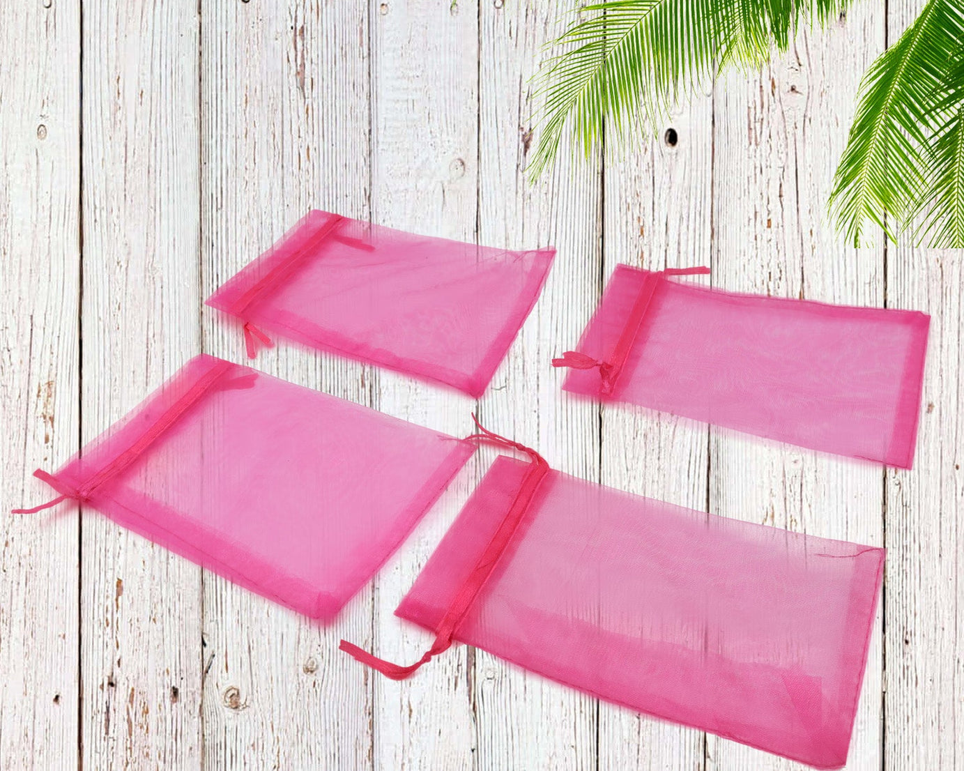 Organza Gift Bags Small Mesh Bags Drawstring Gift Bags Christmas Drawstring Organza Gift Bags, Wedding Party Festival Gift Bags (50 Pcs Set)