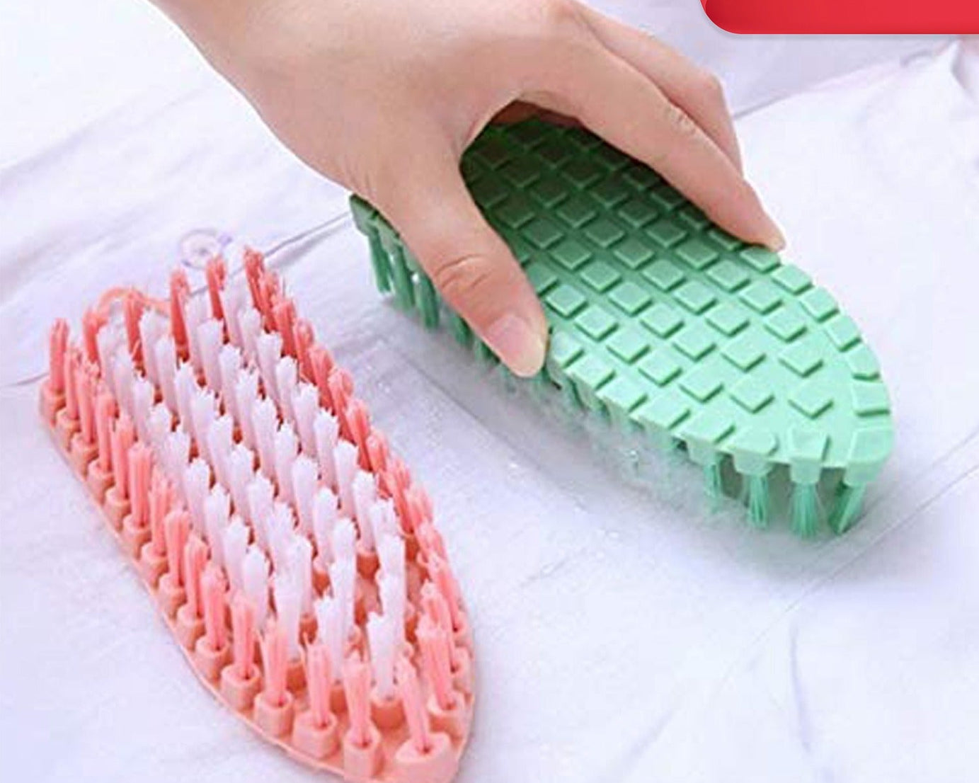Flexible Plastic Cleaning Brush for Home, Kitchen and Bathroom,