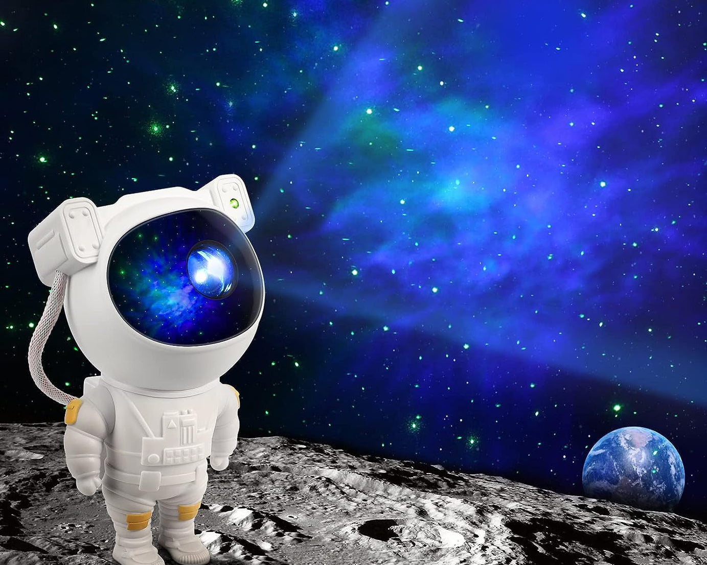 Robot Sky Space Stars Light Astronaut Galaxy Projector, Night lamp, Bedroom, Kids, Projector, Remote Control, Star Projector Will Take Children's to Explore The Vast Starry Sky for Adults, raksha bandhan, Diwali Gift