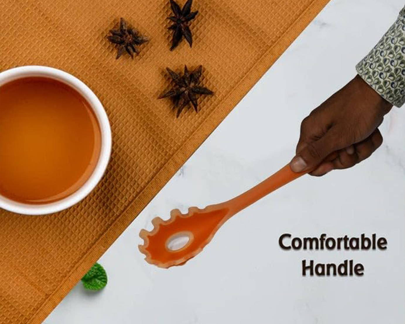 Multipurpose Silicone Spoon, Silicone Basting Spoon Non-Stick Kitchen Utensils Household Gadgets Heat-Resistant Non Stick Spoons Kitchen Cookware Items For Cooking and Baking (6 Pcs Set)