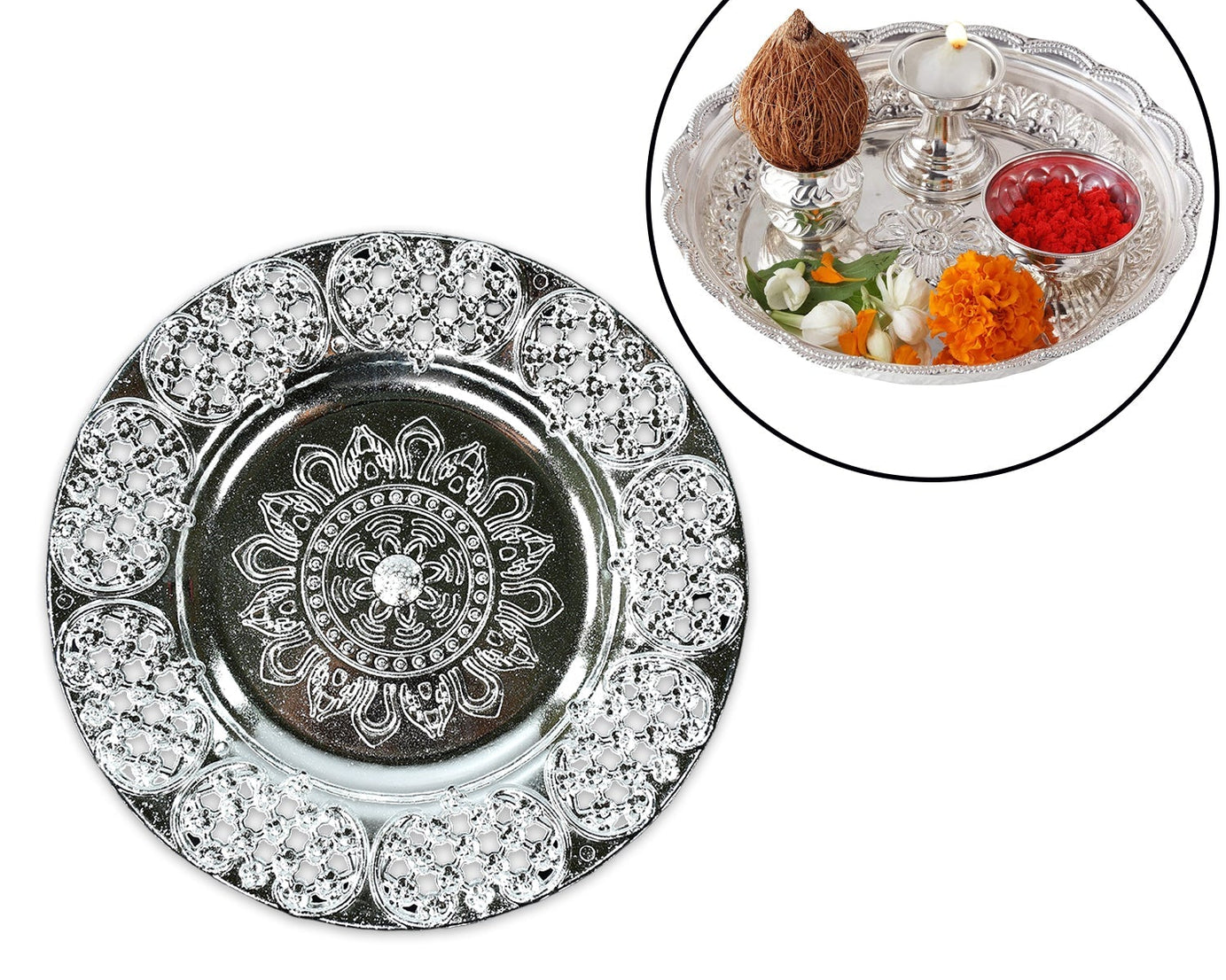 Beautiful Pooja Thali Set: Perfect for Everyday Use or Special Occasions