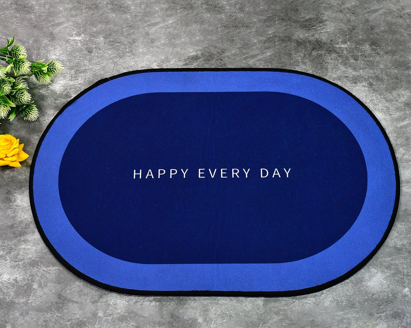 Slip-resistant bath mat with instant drying capability