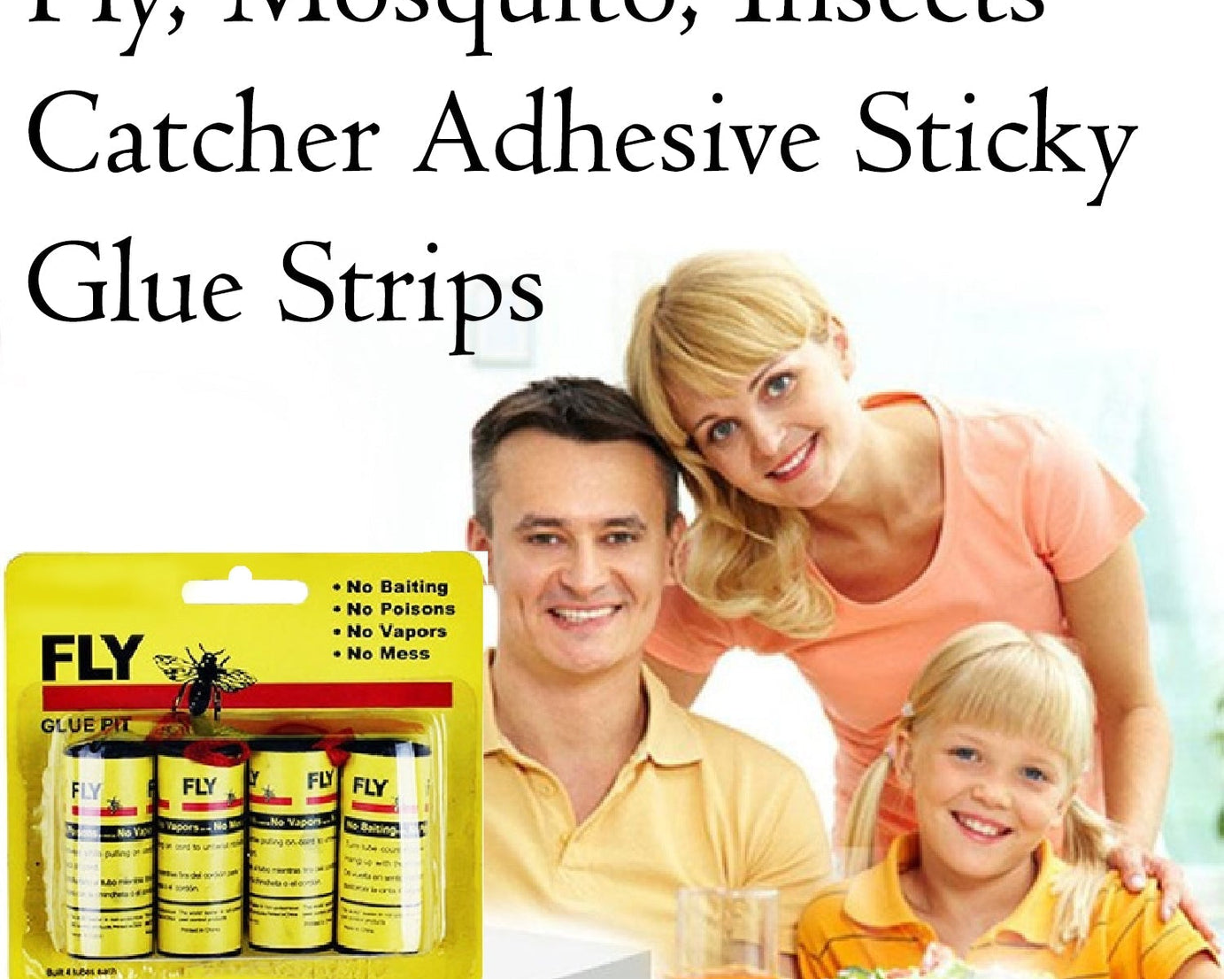 Fly catcher glue strips