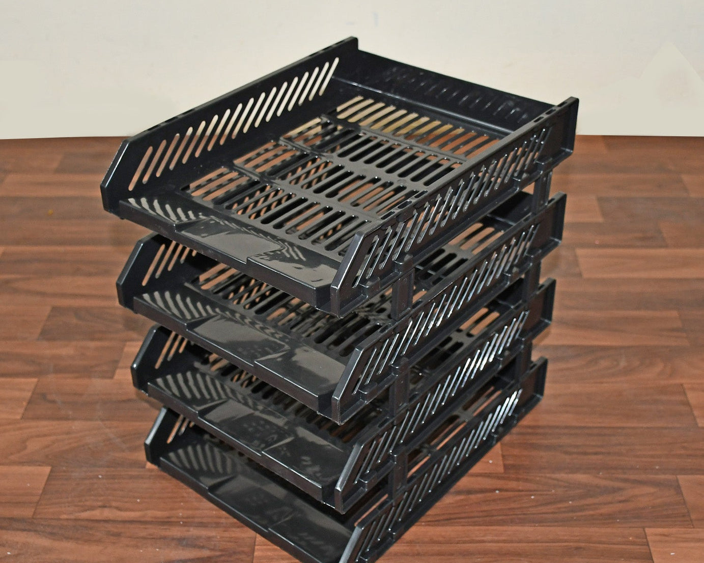 Multifunctional File Rack with Drawers: Desktop Storage for Office Supplies (4 Layers)