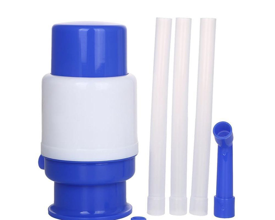 Hand press water pump dispenser for easy use.