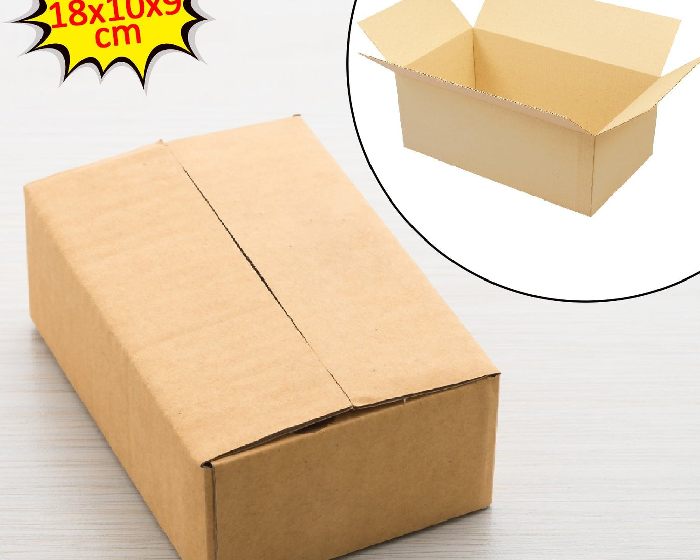 Product packing box brown