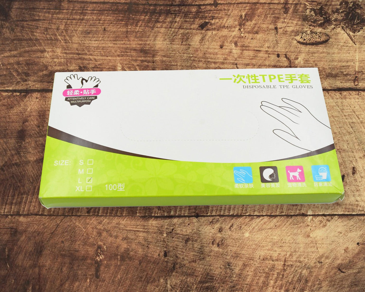 0665 Large Size Plastic Transparent Disposable Clear Plastic Hand Gloves For Home, Kitchen, Hotels, Hospitals, Clinics, Beauty Parlor, Saloons (100 pcs)