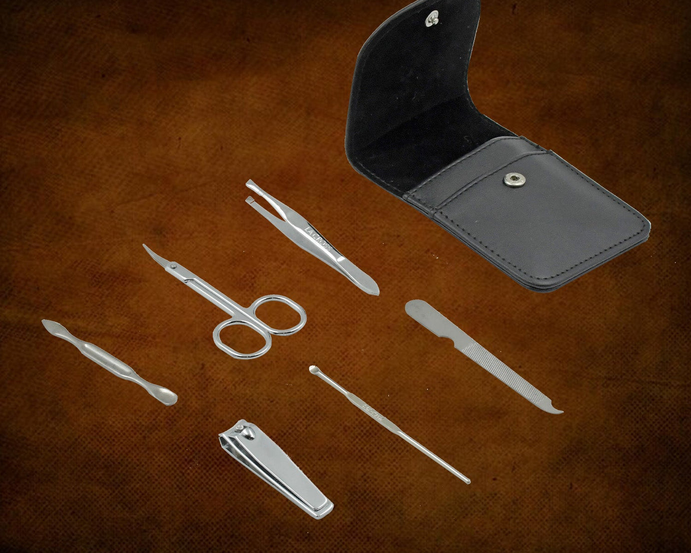 6-in-1 Professional Nail Care Kit: Clippers, Scissors & More (Travel or Home)