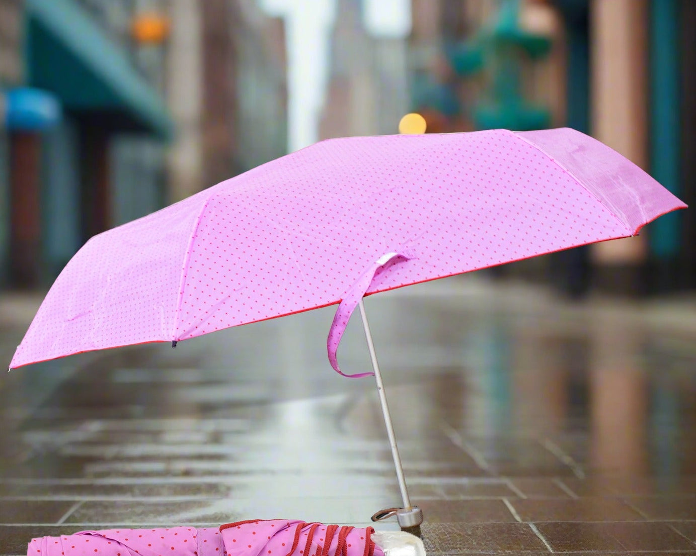 3-Fold Sun & Rain Protective Foldable Umbrella (1 Pc)