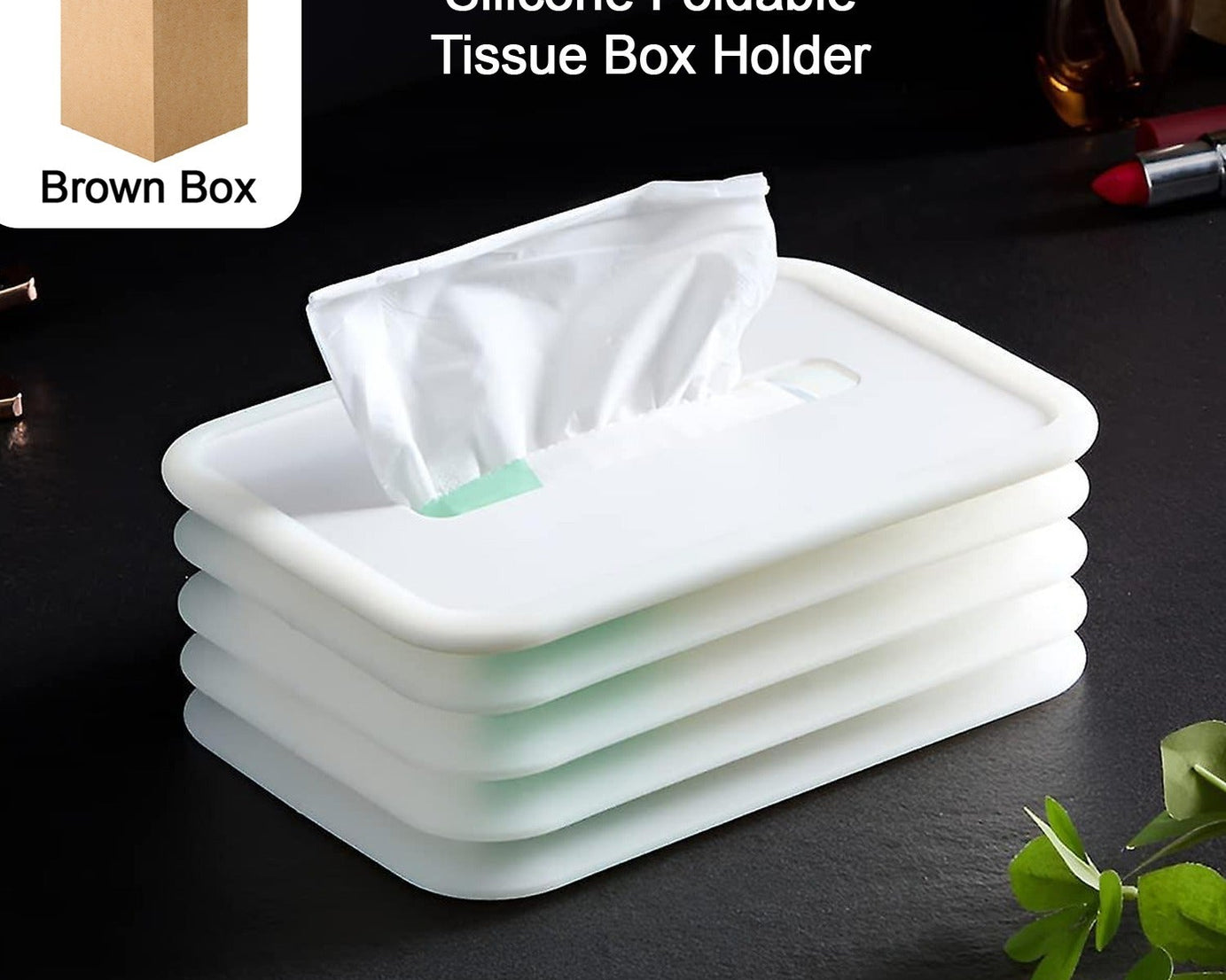 Tissues Holder Silicone Simple Tissue Box Tissues Cylinder Tissues Cube Box Tissue Holder for Bathroom Office Car Bedroom for Bathroom Room Office Car