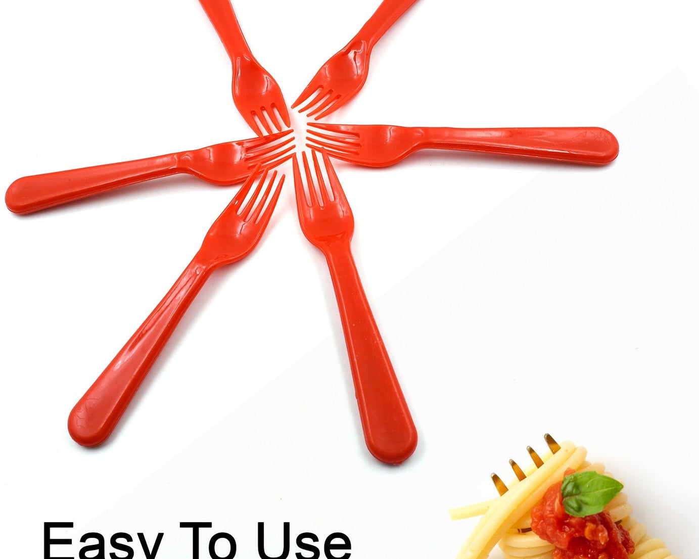 Plastic Fork Spoon, Fork Spoon Set, Fruit Fork Spoon Set | Baby Fork Spoon/Vegetable Fork Spoon, Plastic Salad Spoon, Dessert Spoon (6pc set)