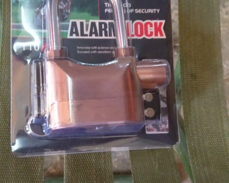 Security Alarm Metallic Lock System with 3 Keys (1 Set / Mix Color)