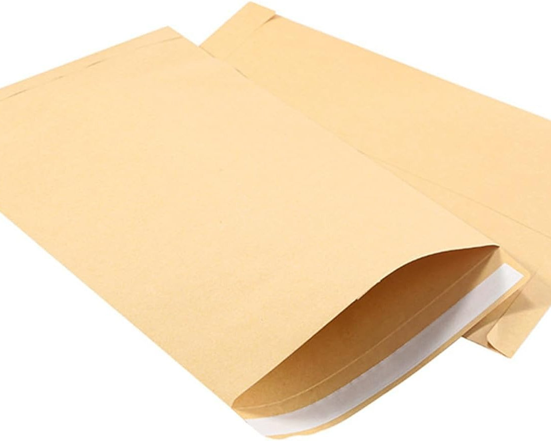 Kraft Envelopes, 16 x 14.5 Inch, Brown Envelopes, Envelopes, Card Envelopes, Kraft Paper Envelopes, Invitation Envelopes, Postcard Envelopes, Quick Self Seal, Stationery For General, Office (1 Pc )