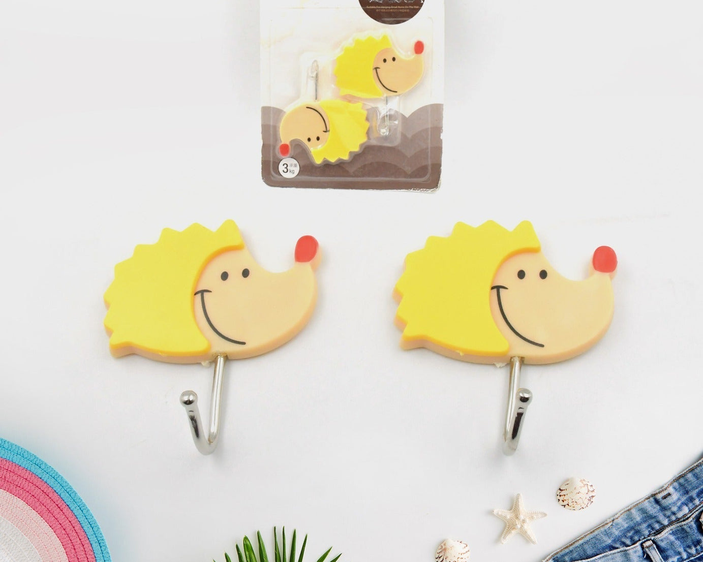 Multipurpose Self-Adhesive Hooks (Heavy Duty): Bathroom, Kitchen, Office