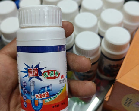 7768 POWERFUL SINK AND DRAIN CLEANER, PORTABLE POWDER CLEANING TOOL SUPER CLOG REMOVER CHEMICAL POWDER AGENT FOR KITCHEN TOILET PIPE DREDGING