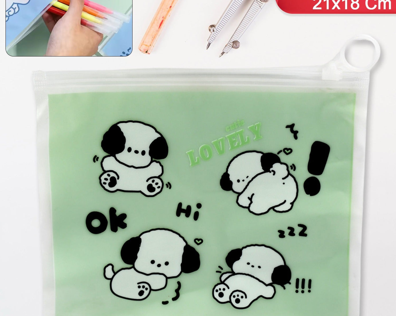 Reusable Multipurpose Pouch Pen Pencil Stationary Case Travel, Boys & Girls Pouch with Zip for Travel, School, Stationary (1 Pc/ Mix Design)