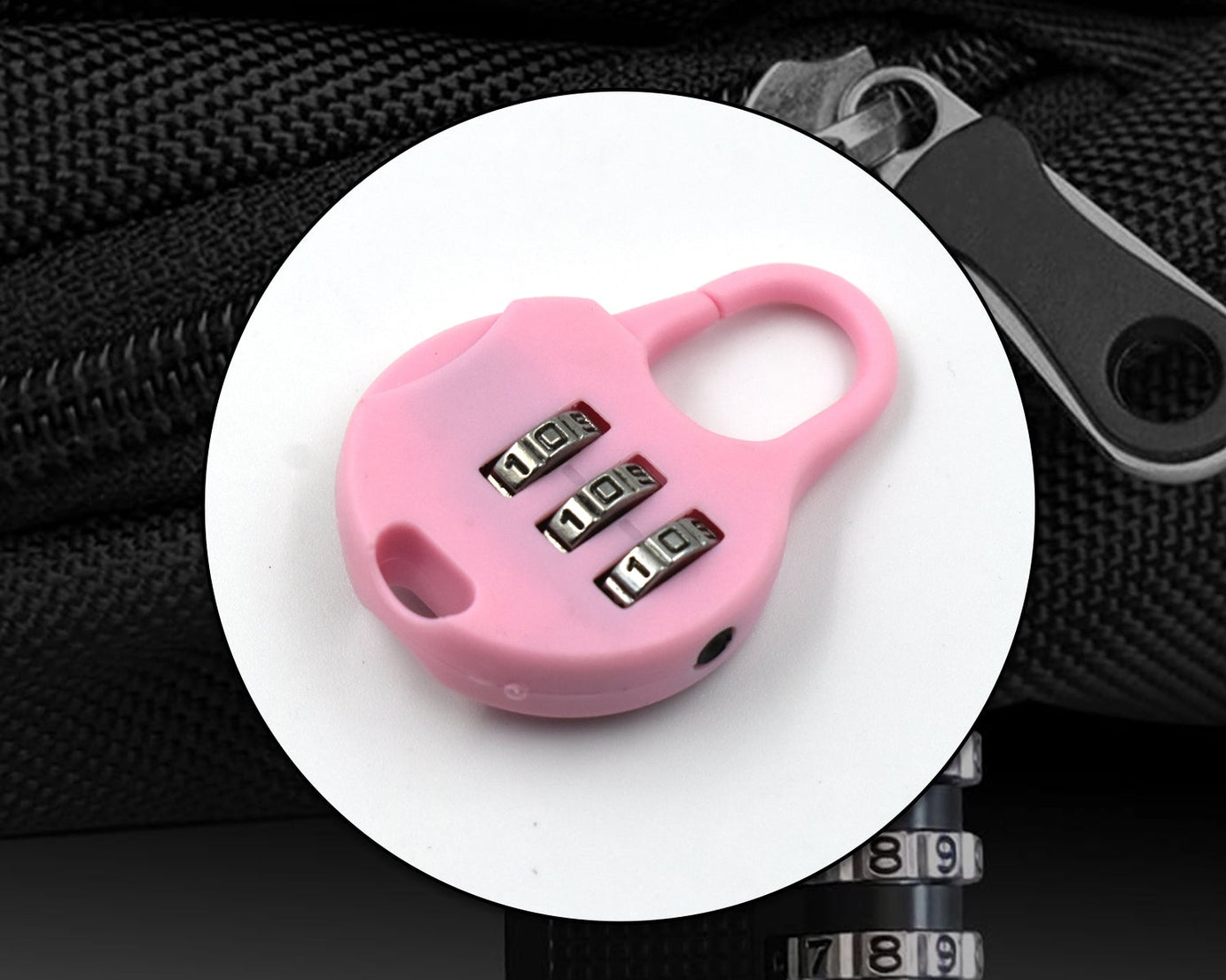 Zipper tool with a 3 digit lock for added security and protection of zipper materials