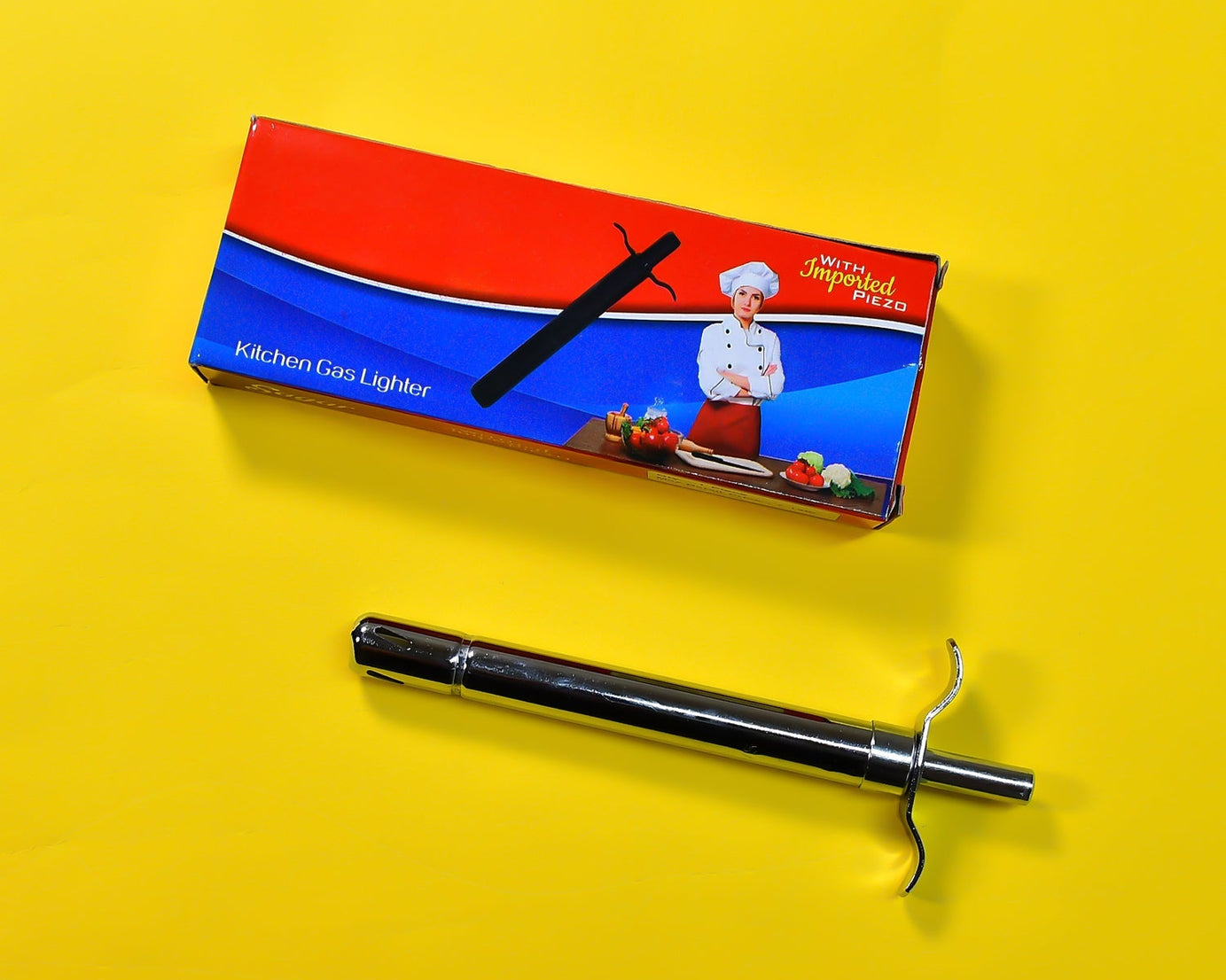 Electronic gas lighter for stove