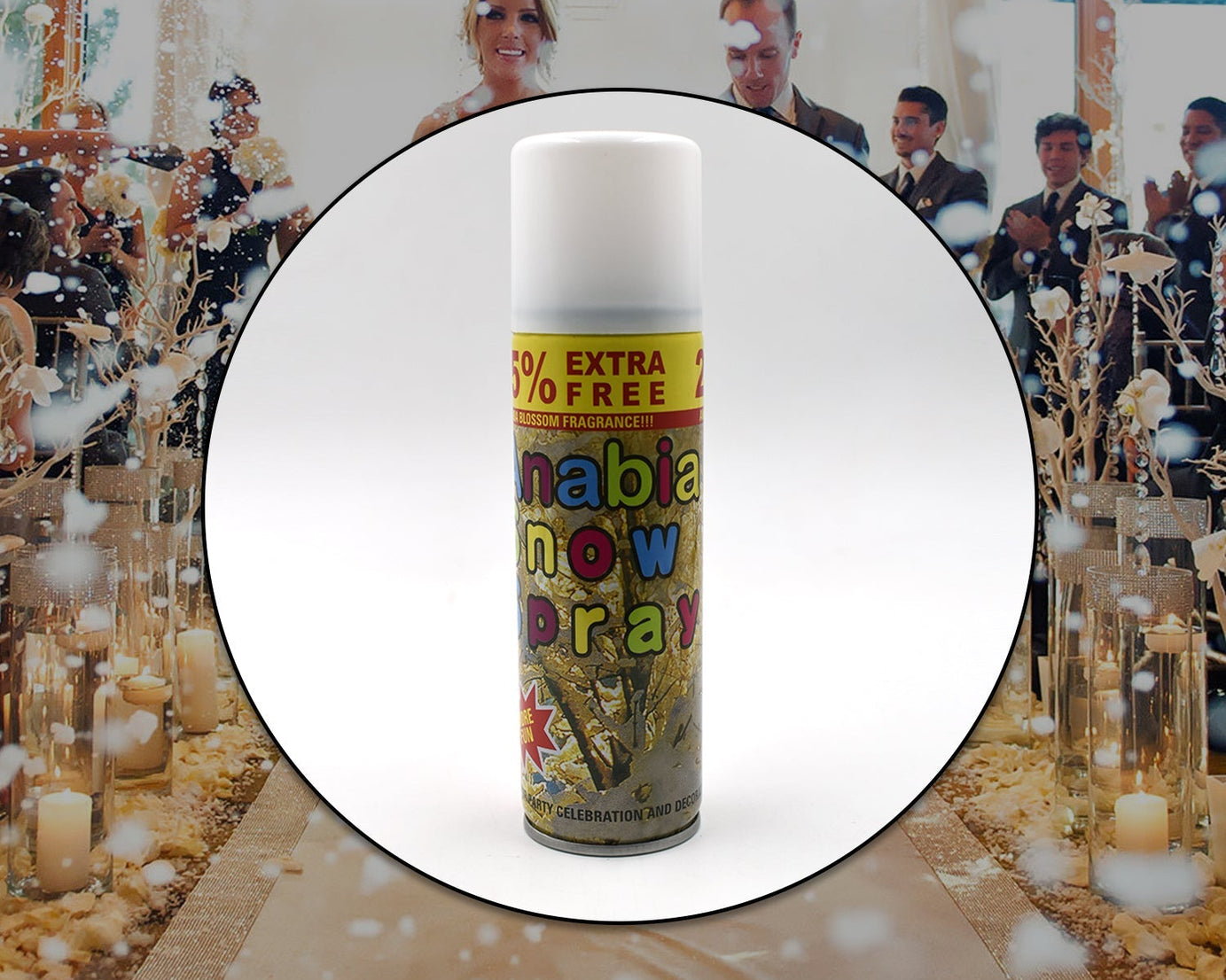 Snow spray bottle used for parties and events with friends.