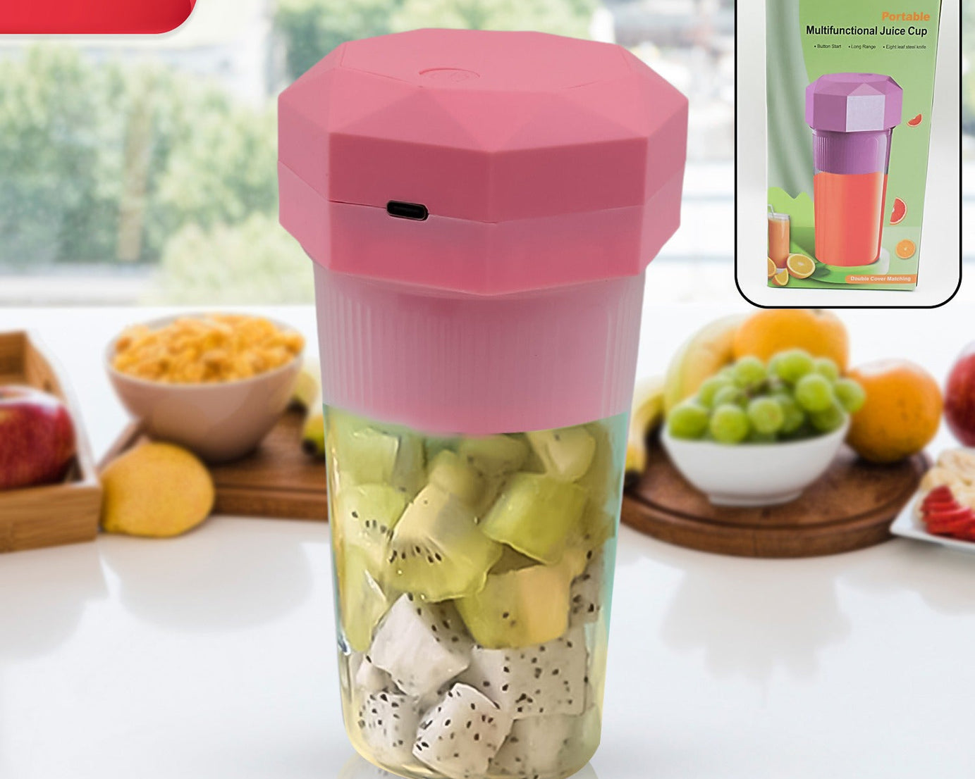  Portable Electric Juicer 