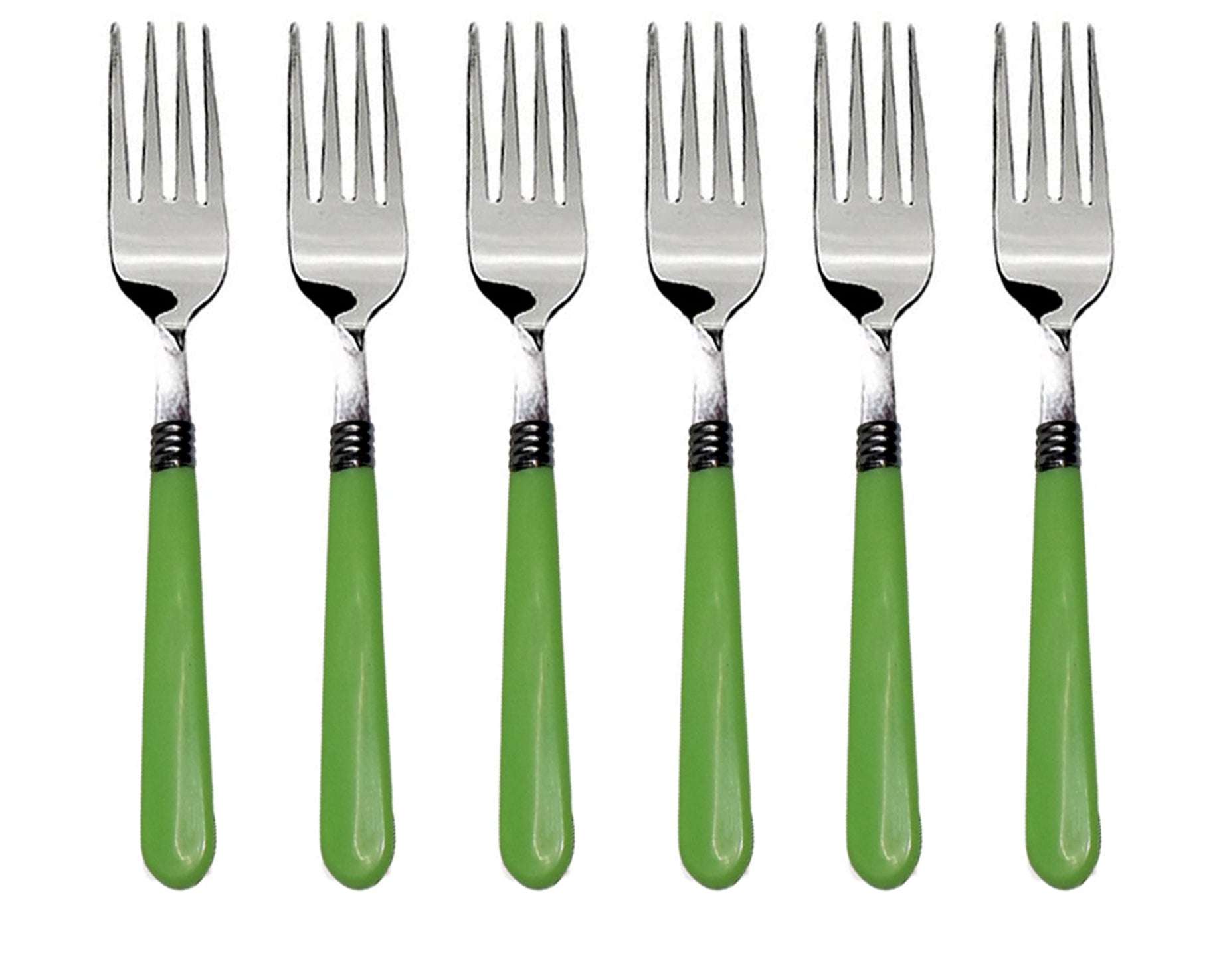 Stainless steel fork set with SKU code, perfect for daily dining.