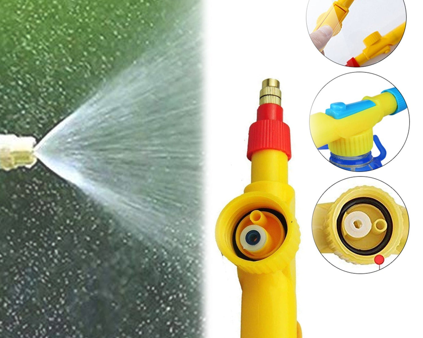Adjustable sprayer for gardening and cleaning.