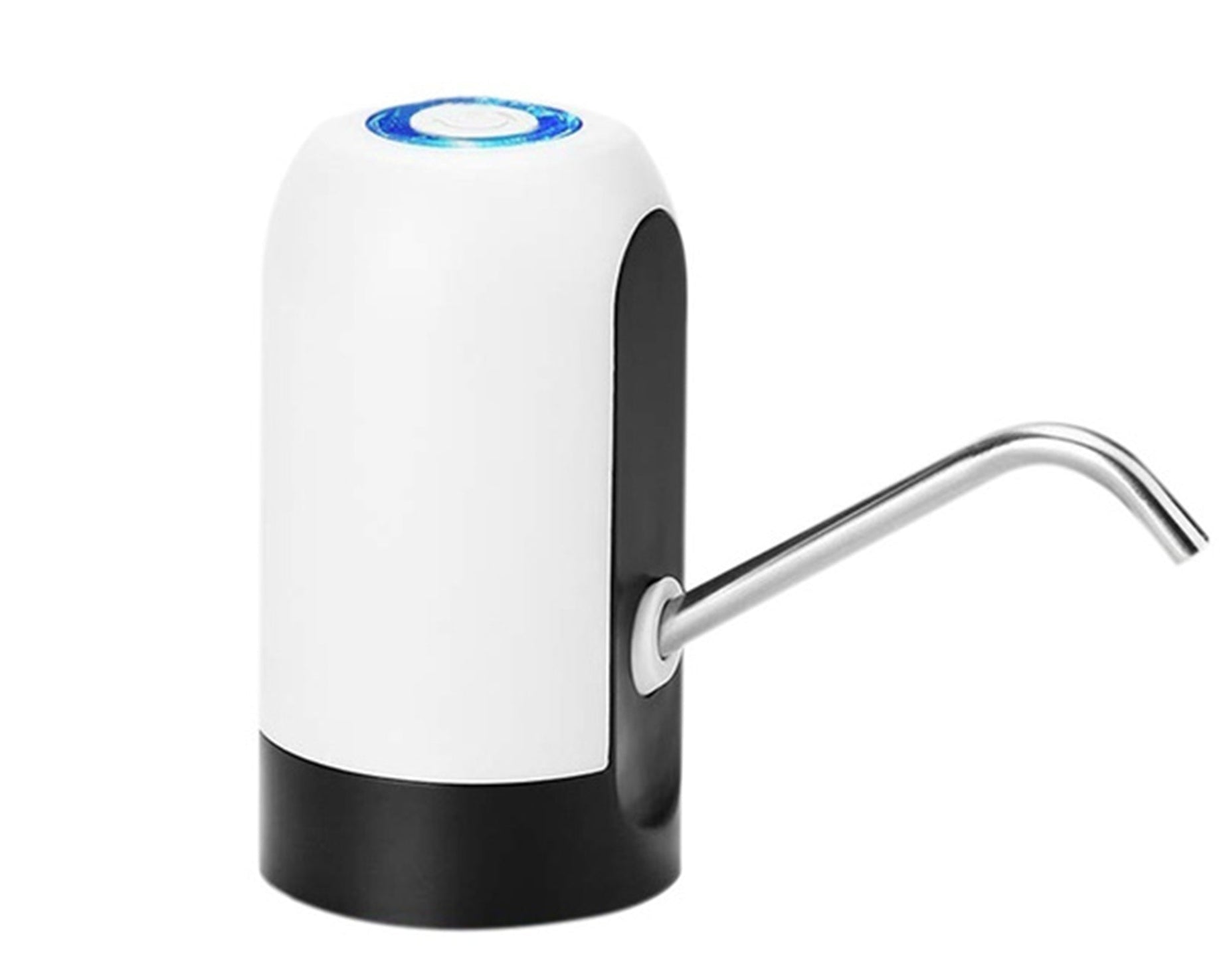 Portable pump dispenser for drinking water with USB charging port