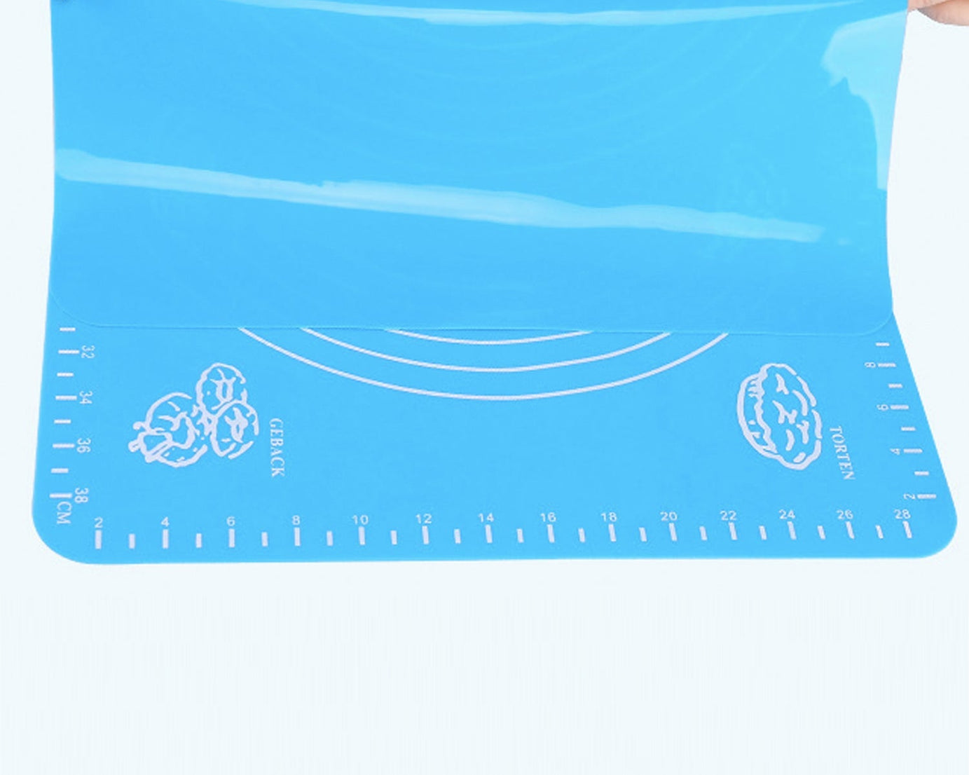 Silicone baking mat with various design and color options