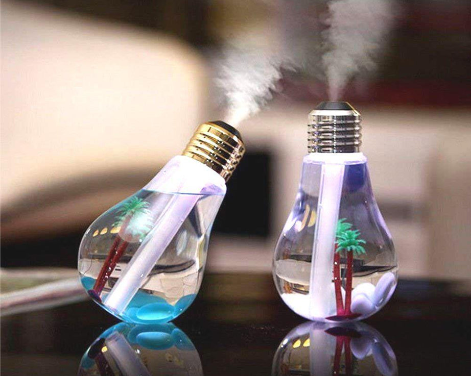 Automatic air freshener with built-in sanitizer and visible spray mechanism.