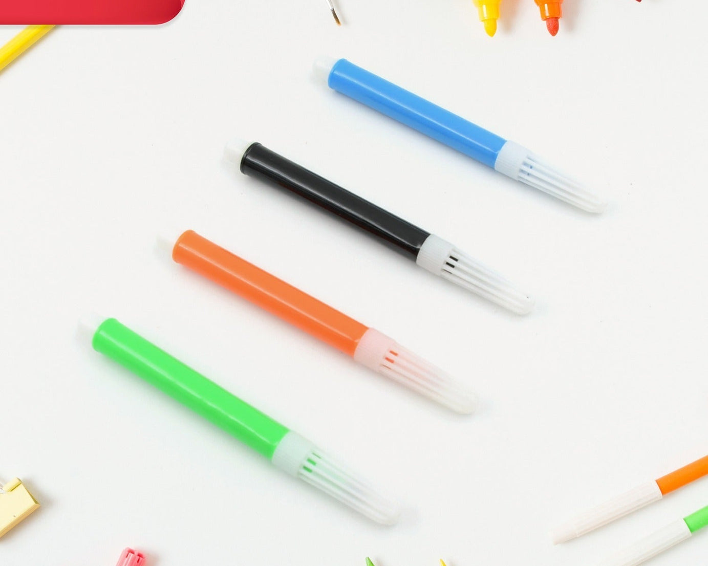 Marker Pen Color, Drawing Art Set for Kids Crafts Kit Children Gift Painting Birthday Gift for Beginner and Serious Artists, Art Supplies Waterproof Writing for DIY Crafts (4 Pcs Set)