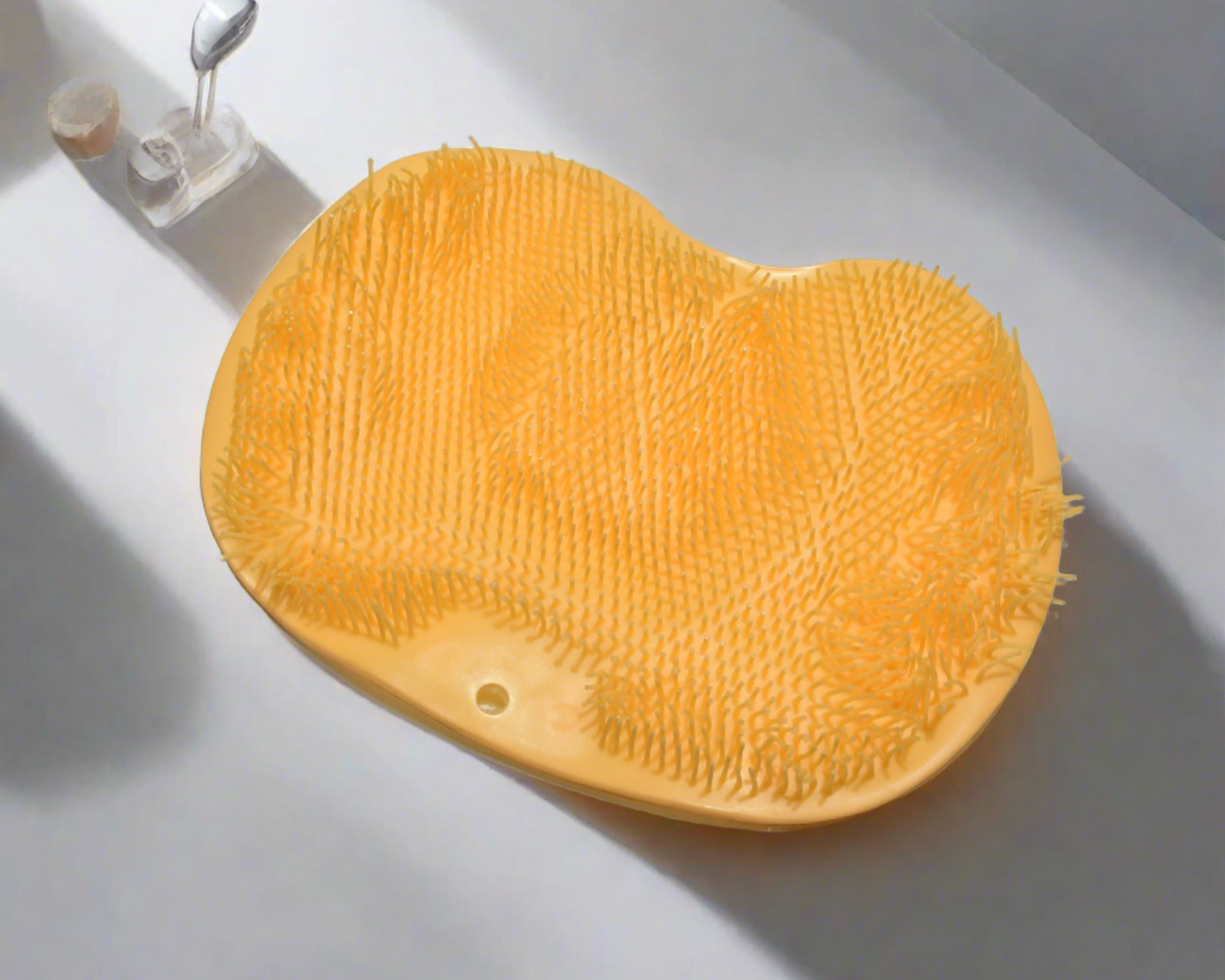 8549 Silicone Bath Massage Cushion with Suction Cup, Shower Foot Scrubber Brush Foot Bath Mat Scrubber, Anti-Slip Exfoliating Dead Skin Massage Pad Lazy Wash Feet Bathroom Mat