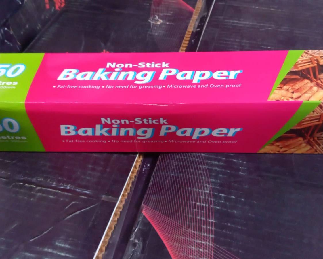 Non Stick Microwave & Oven Proof Parchment Paper/ Baking Paper/ Food Wraping Paper, Easy to Tear, Easy to Clean, for Grilling, Cooking, deep Fryer, White