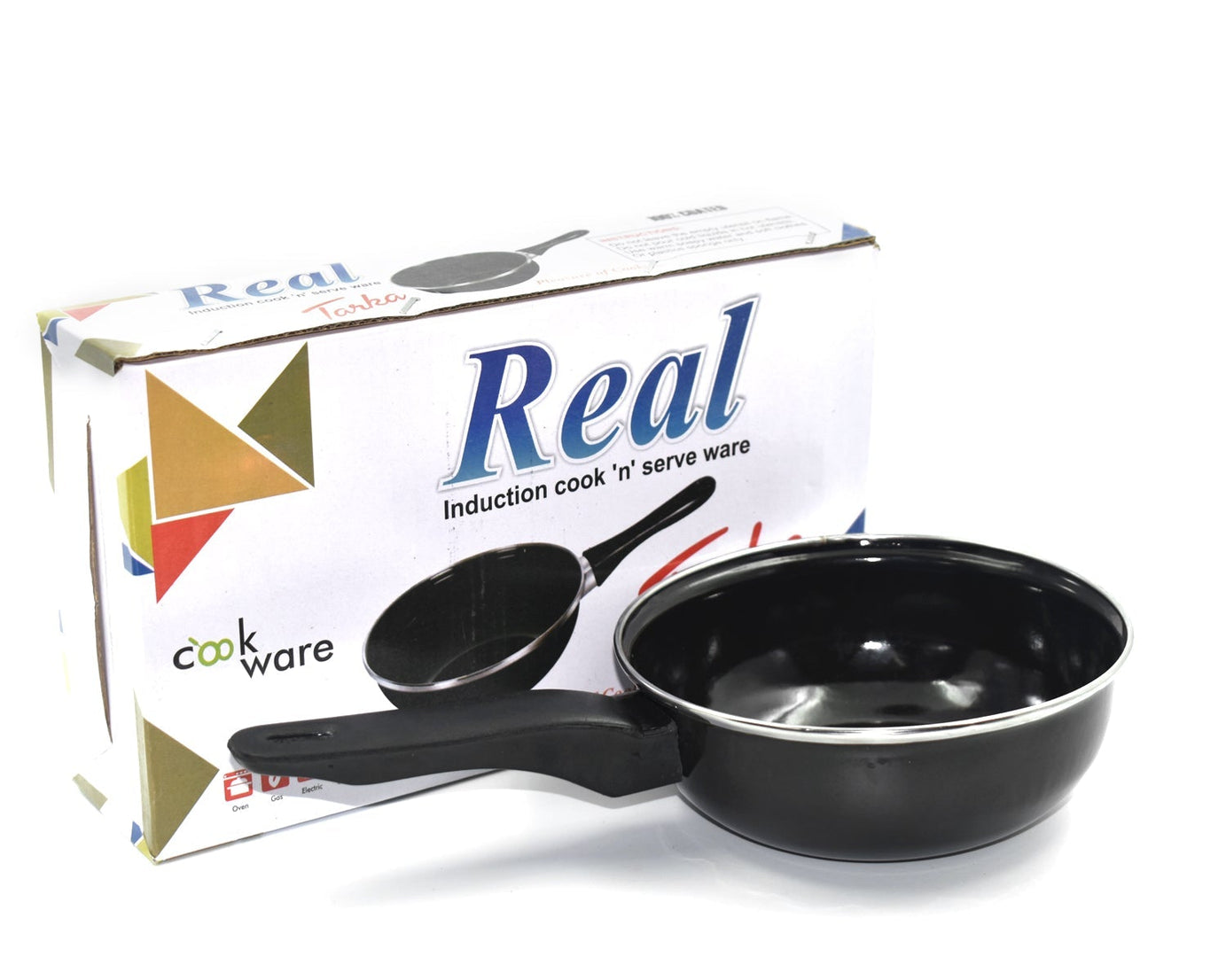 Fry pan compatible with gas stoves, non-stick surface