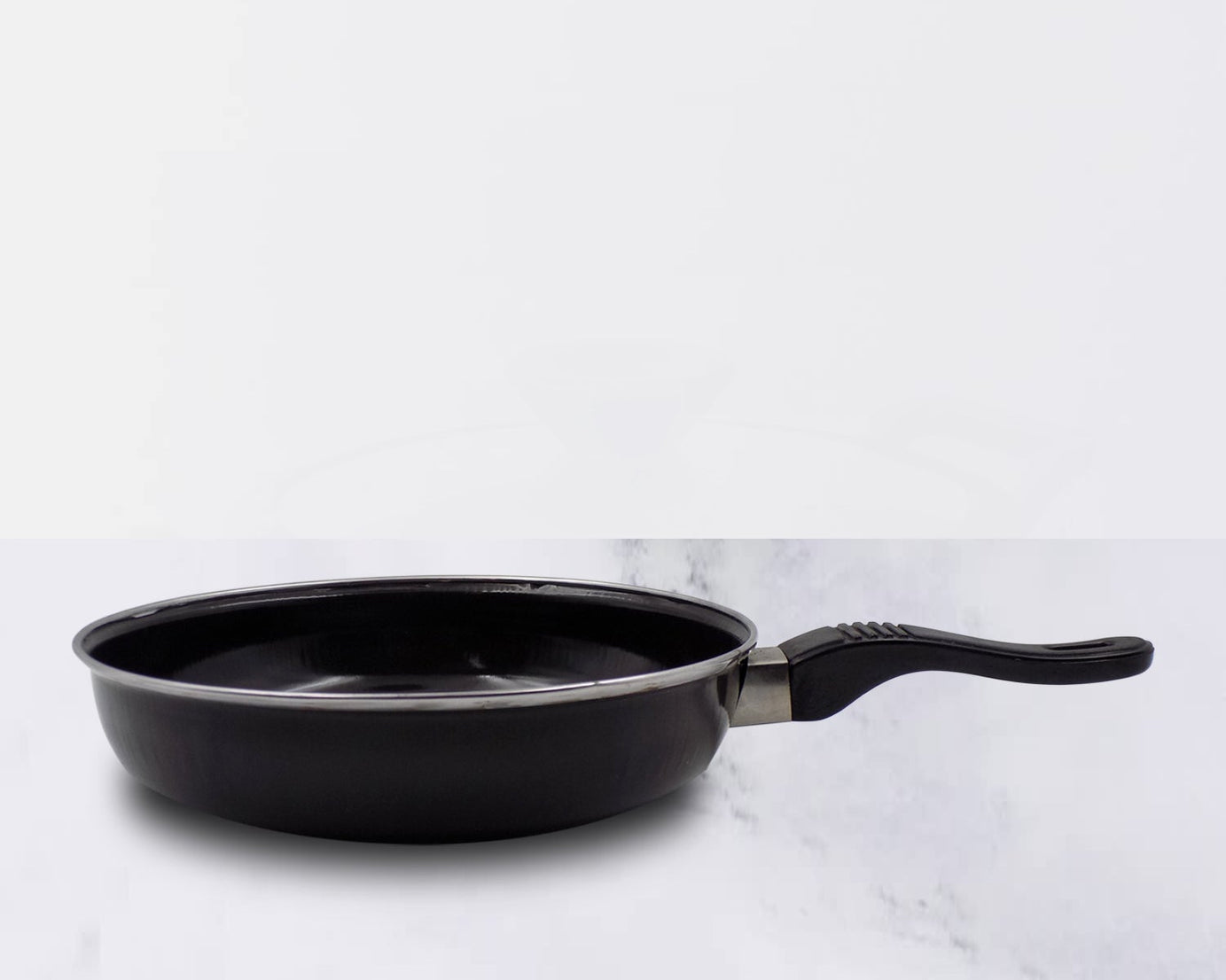 Hard anodized nonstick tadka fry pan with induction base