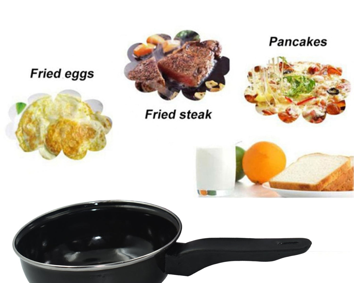 Non-stick frying pan for gas cooking, no lid included