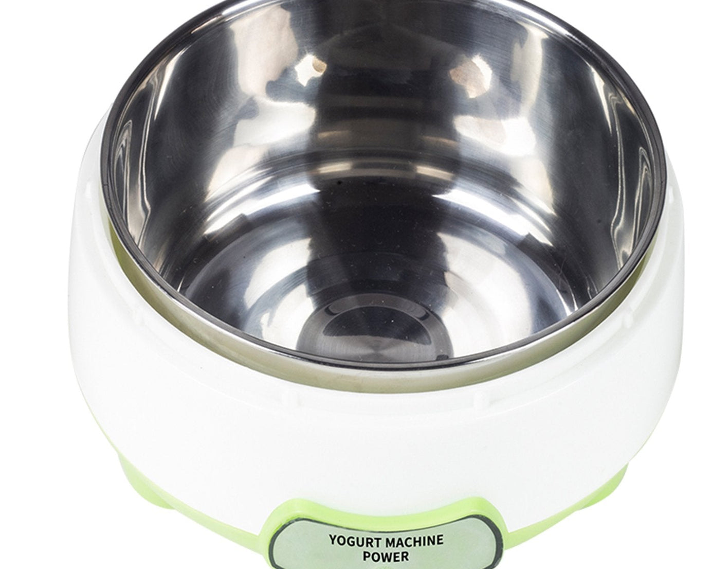 Electric yogurt maker, top view.