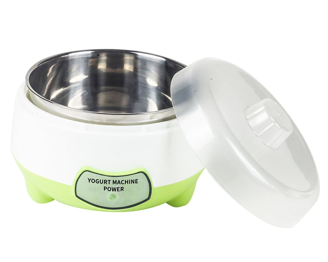 Electric yogurt maker with stainless steel.