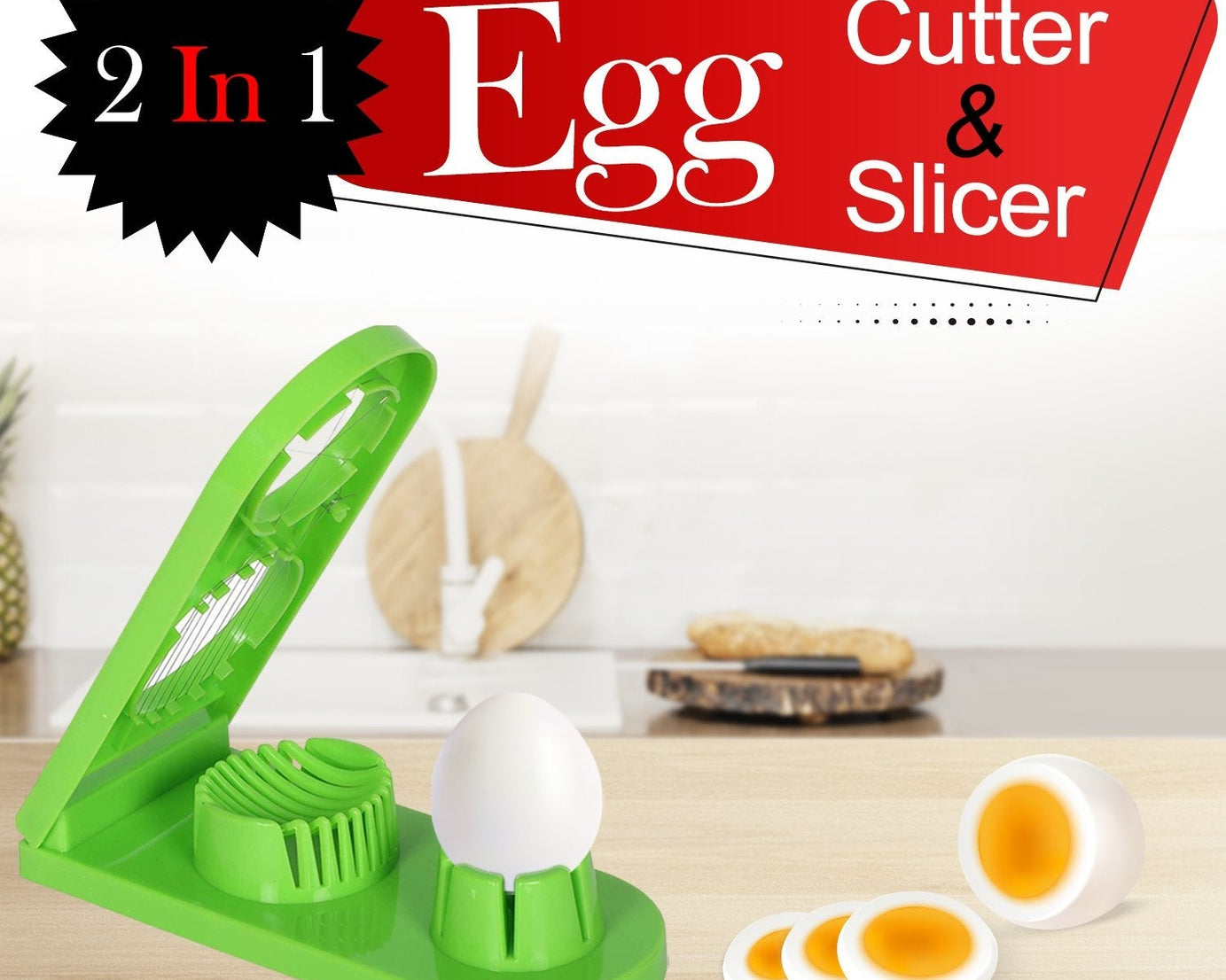 Egg cutter/slicer with various segment options